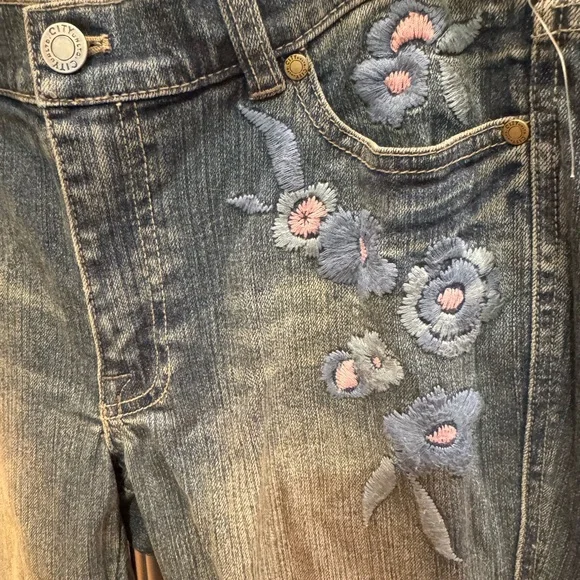 Floral Embroidered Bootcut Jeans (The Las Vegas Jean) - Picture 1 of 10